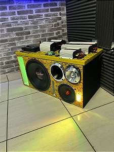 SOM AUTOMOTIVO 4 VIAS COMPLETO - MASTER 620 + PAINEL DE MÓDULOS FULL TARAMPS