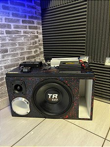 KIT DE SOM BOB/TRIO AUTOMOTIVO E RESIDENCIAL TRITON TR620+ MÓDULO TS1200X4 + PROCESSADOR TARAMPS + FONTE PROCHARGER 40AH + PLAYER AJK