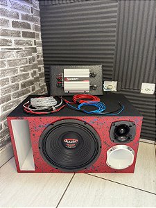 KIT DE SOM TRIO MASTER 420 + MÓDULO TS800X4 + PAINEL E FIAÇÃO COMPLETA
