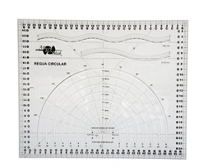 Régua Circular para Patchwork e Scrapbook