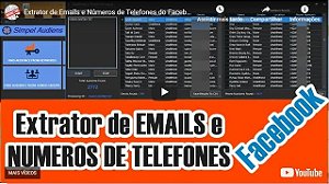 Extração de E-mails e Números de Telefones Reais do Facebook