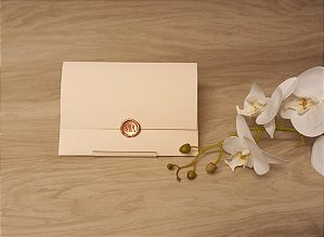 Envelope Aba Reta em papel Egito