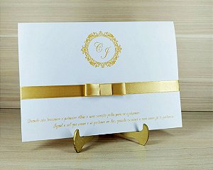 Convite de Casamento - 10 unidades - Modelo CEB01