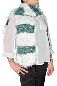 Cachecol Verde e Branco