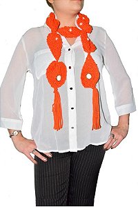 Cachecol Gotas Laranja.