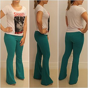 Calça em crepe na cor verde - Madame Ninna - loja online de confeccções  femininas