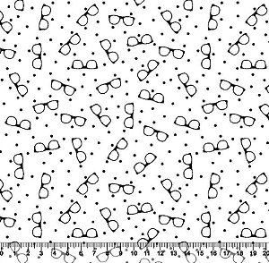 Óculos DESENHO 5311-02 Tricoline 100% Algodão (0,50 compr. x largura 1,50mt)