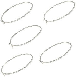 KIT 5 BRACELETES DE PRATA FIO QUADRADO 1,5MM