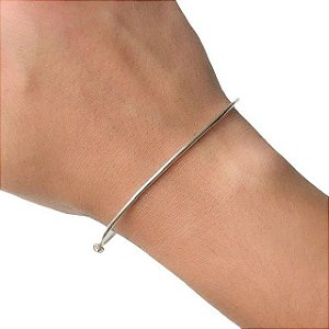 BRACELETE DE PRATA FIO REDONDO 1,5MM