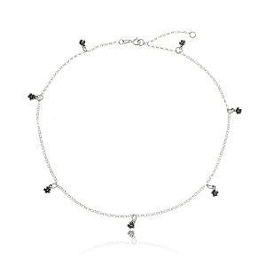 CHOKER DE PRATA FLORZINHA DELICADA