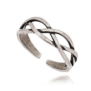 Anel De Prata De Bali Trançado – Joia em Prata 925 de Qualidade