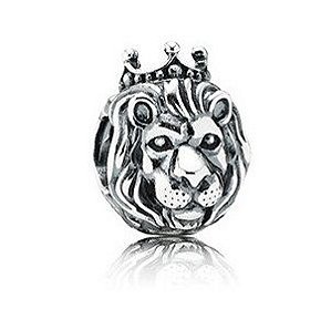 Berloque De Prata Leão Majestoso – Joia em Prata 925 de Qualidade