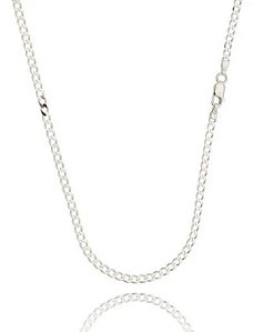 Corrente De Prata Masculina Grumet 70 X 0.4 Cm – Joia em Prata 925 de Qualidade