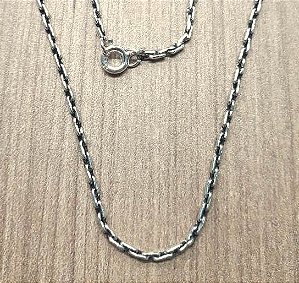 Corrente Prata De Bali Modelo Trilho 45Cm – Joia em Prata 925 de Qualidade