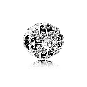 Berloque De Prata Flor Encantada – Joia em Prata 925 de Qualidade