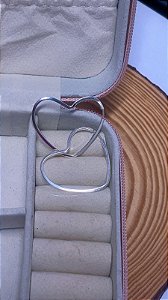 Brinco Argola Fio Quadrado 2,8 cm em Prata