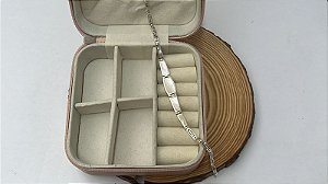 Pulseira Madre Perola 19 cm em Prata 925