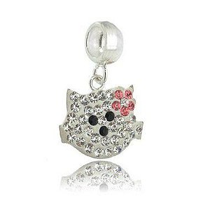 Berloque De Prata Hello Kitty – Joia em Prata 925 de Qualidade