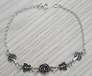 PULSEIRA DE PRATA NATUREZA