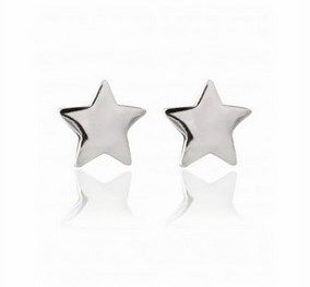 BRINCO DE PRATA ESTRELA 0,8 CM