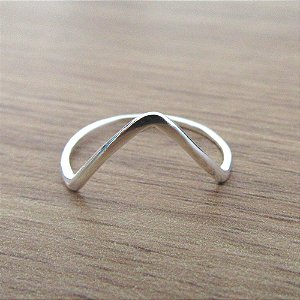 Anel De Prata Geométrico Ponta – Joia em Prata 925 de Qualidade