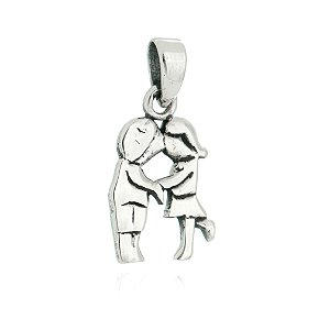 Pingente De Prata Casal – Joia em Prata 925 de Qualidade