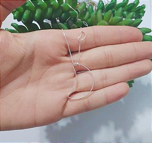 Colar De Prata Lua – Joia em Prata 925 de Qualidade