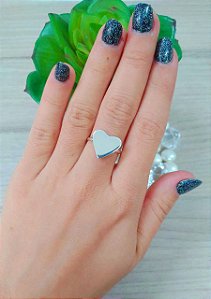 Anel De Prata Coração – Joia em Prata 925 de Qualidade