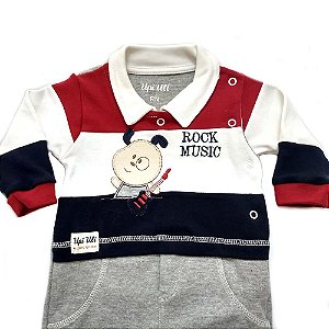 Macacão bebê Cachorrinho Guitarra