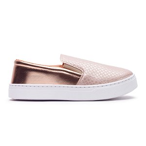 TÊNIS FEMININO SLIP ON ROSA TRESSÉ