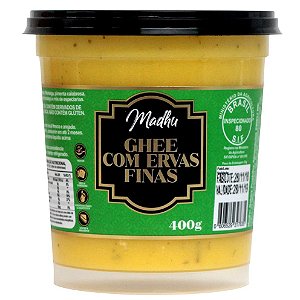 Ghee com Ervas Finas 400g | Madhu Ghee