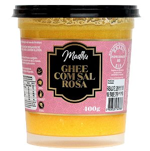 Ghee com Sal Rosa do Himalaya 400g | Madhu Ghee