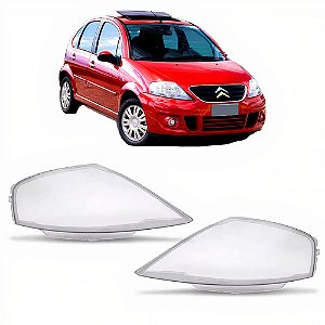 Lente Farol Citroen C3 2002 2003 2004 2005 2006 2007 2008 2009 2010 2011 2012 PAR