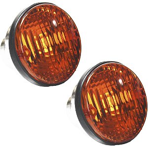 Lanterna Seta Pisca Traseira Ônibus Ideale Senior Citmax 9.5cm KIT 2 pç