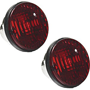 Lanterna Posição Freio Traseira Ônibus Ideale Senior Citmax 9.5cm KIT 2 pç