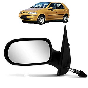 Retrovisor Palio Fire 2001 2002 2003 com Controle 4 Portas Lado Esquerdo