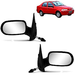 PAR Retrovisor Siena 2001 2002 2003 com Controle 4 Portas