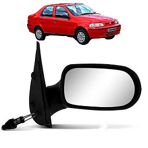 Retrovisor Siena 2001 2002 2003 com Controle 4 Portas Lado Direito