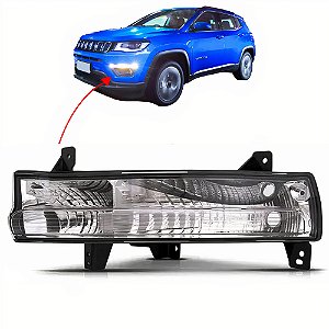 Lanterna Daylight Para-choque Jeep Compass 2017 2018 2019 2020 Lado Esquerdo Motorista