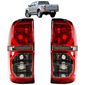 PAR Lanterna Traseira Toyota Hilux 2012 2013 2014 2015 Fumê