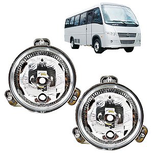 2 Farol Ônibus Volare Viaggio Senior Luz Alta com Vigia IAM