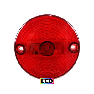 Lanterna Vigia Ônibus 70mm LED BIVOLT Vermelho