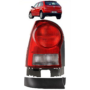 KIT Lanterna Traseira Gol G4 TODOS + Acabamento Inferior LE