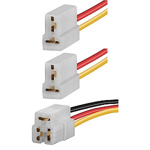 KIT 3 Conector com Chicote Ônibus Caminhão Automóveis