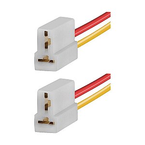 2 Chicote com Conector 2 Vias para Carro Ônibus Caminhão