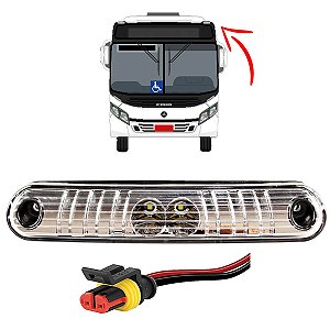 KIT Lanterna Vigia Teto Busscar Caio 24volts +Conector CR