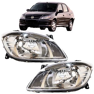 PAR Farol Prisma Celta 2007 08 09 10 11 12 13 a 16 Cromado
