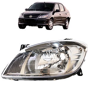 Farol Prisma Celta 2007 08 09 10 11 12 13 a 16 Cromado LE