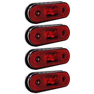 4 Lanterna Lateral para Caminhão Carreta Facchini LED BIVOLT VM