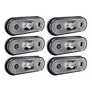 6 Lanterna Lateral para Caminhão Carreta Facchini LED BIVOLT CR